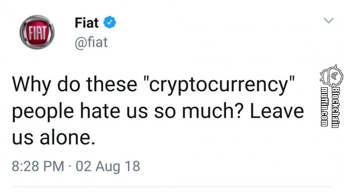Why do these "cryptocurrency" people hate us so much? Leave us alone.