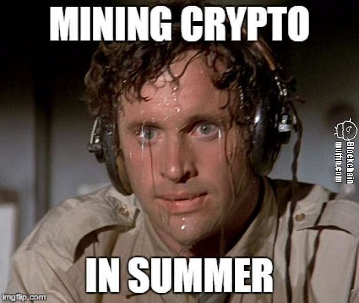 Mining Crypto in Summer be like