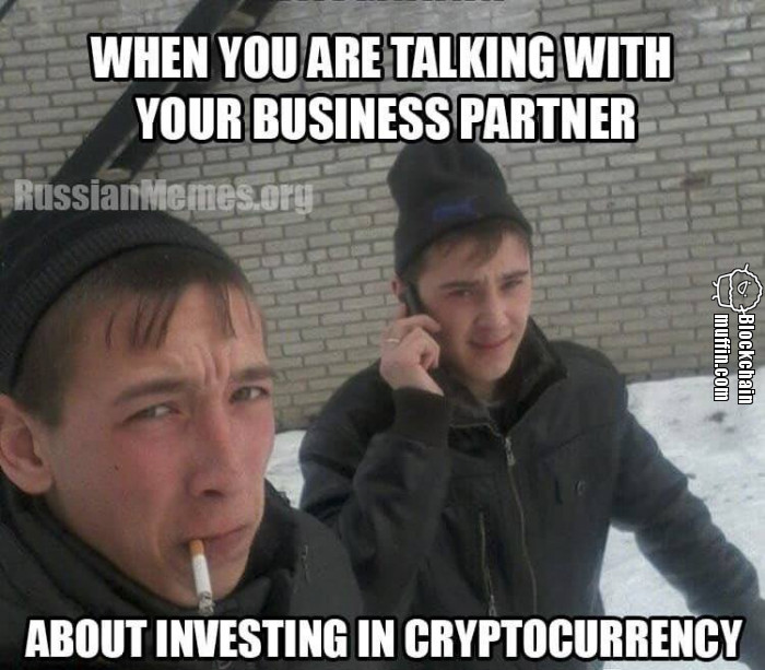 When you are talking with your business partner on Cryptocurrency