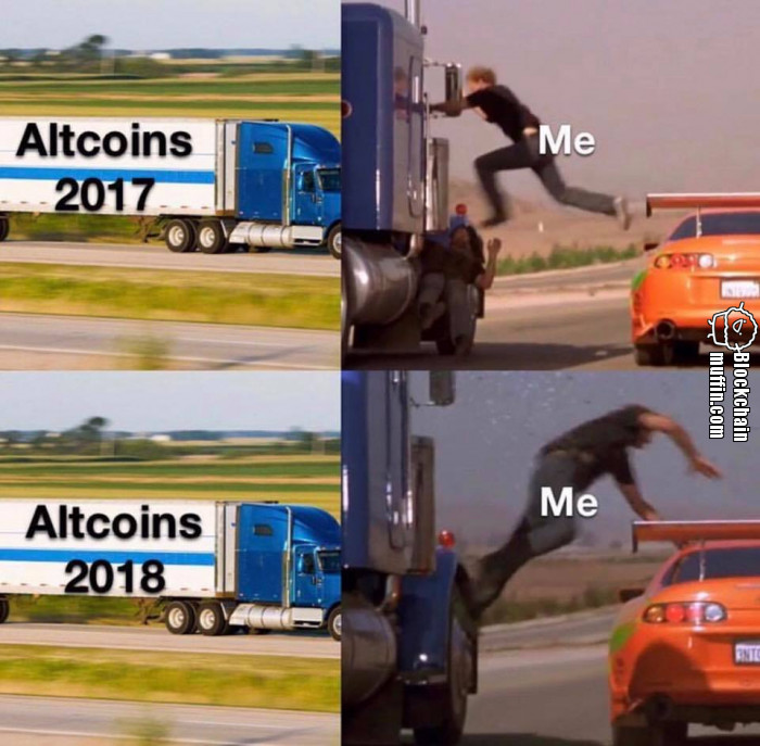 Altcoins in 2017 vs Altcoins in 2018
