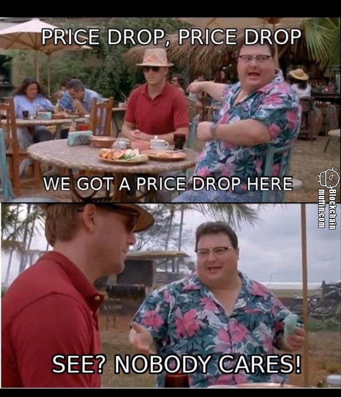 Crypto prices are dropping.